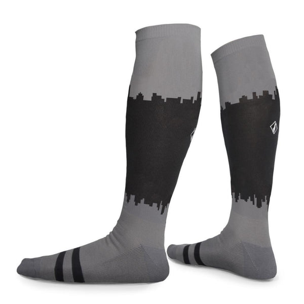 CityScape - Gray and Black Tall Socks